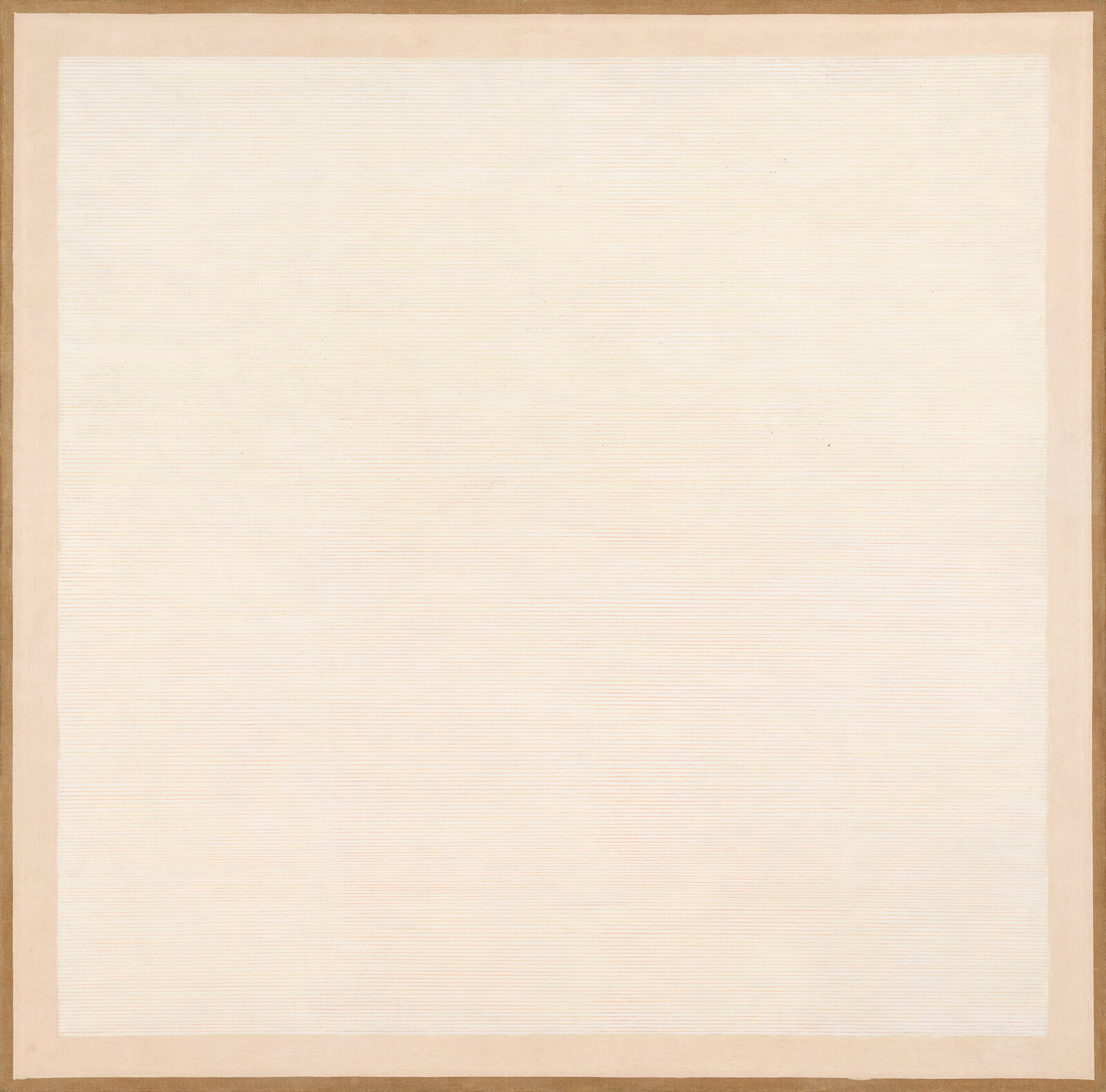 Large light beige sheet with faint horizontal lines surrounded by a darker beige border.