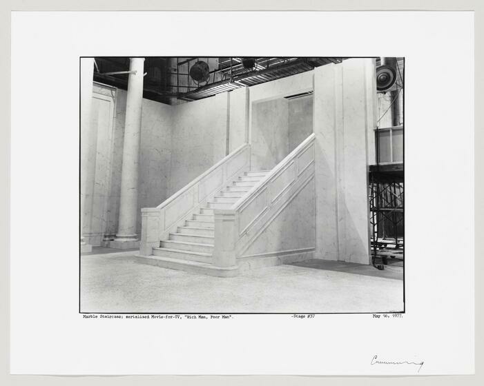 Robert Cumming Marble Staircase Serialized Movie For Tv Rich Man Poor Man Stage 37 Whitney Museum Of American Art