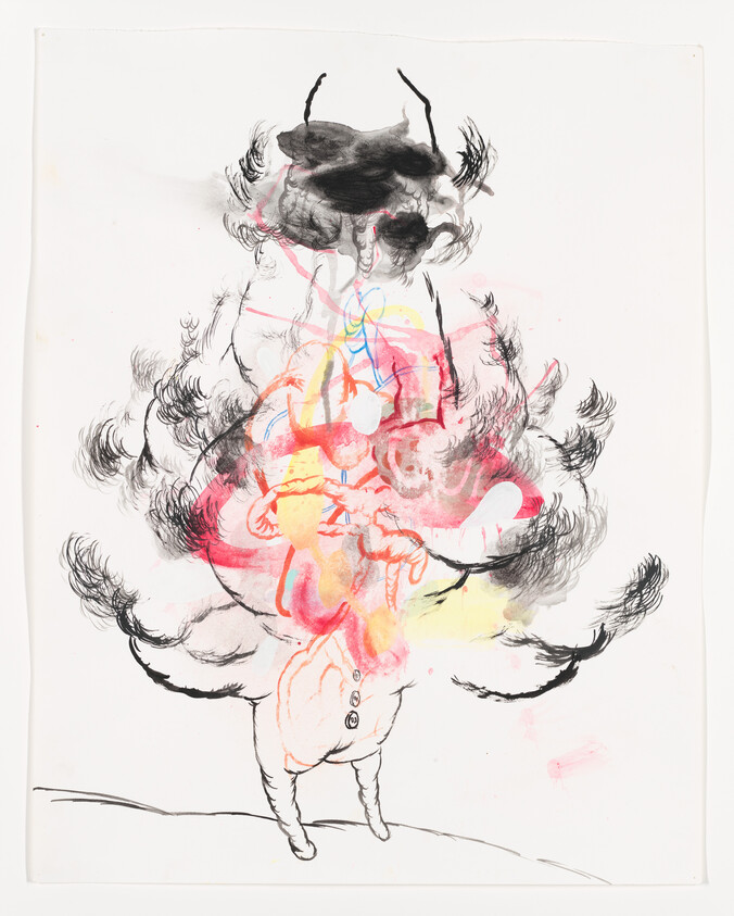 A small two-legged creature emits colorful, smoky clouds swirling around its head.