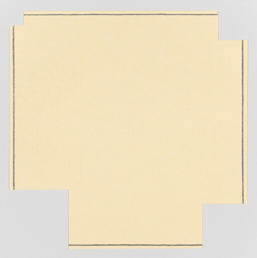 Blank manila file folder with tabbed edges and thin dark border lines on pale background.