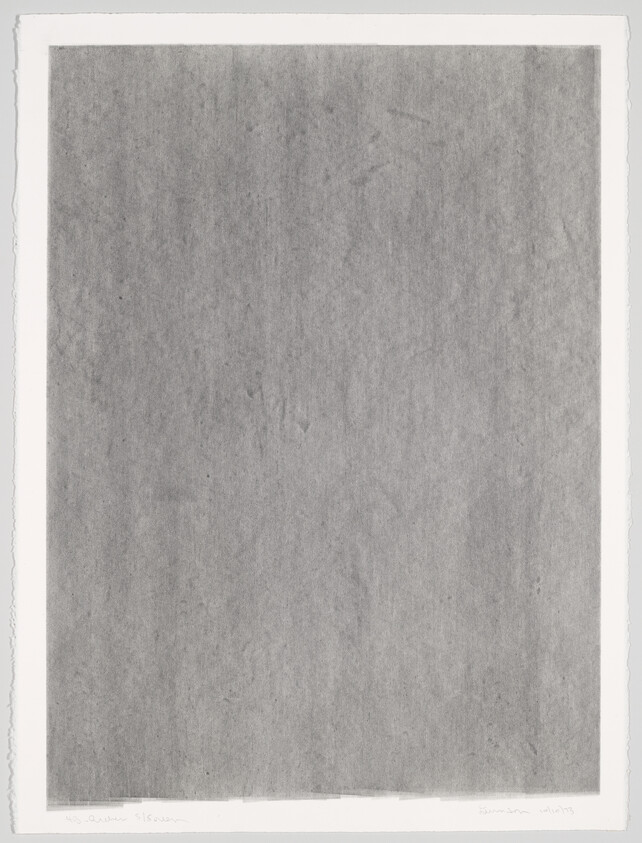 Large gray textured rectangle with white deckled border resembling a sheet of paper.
