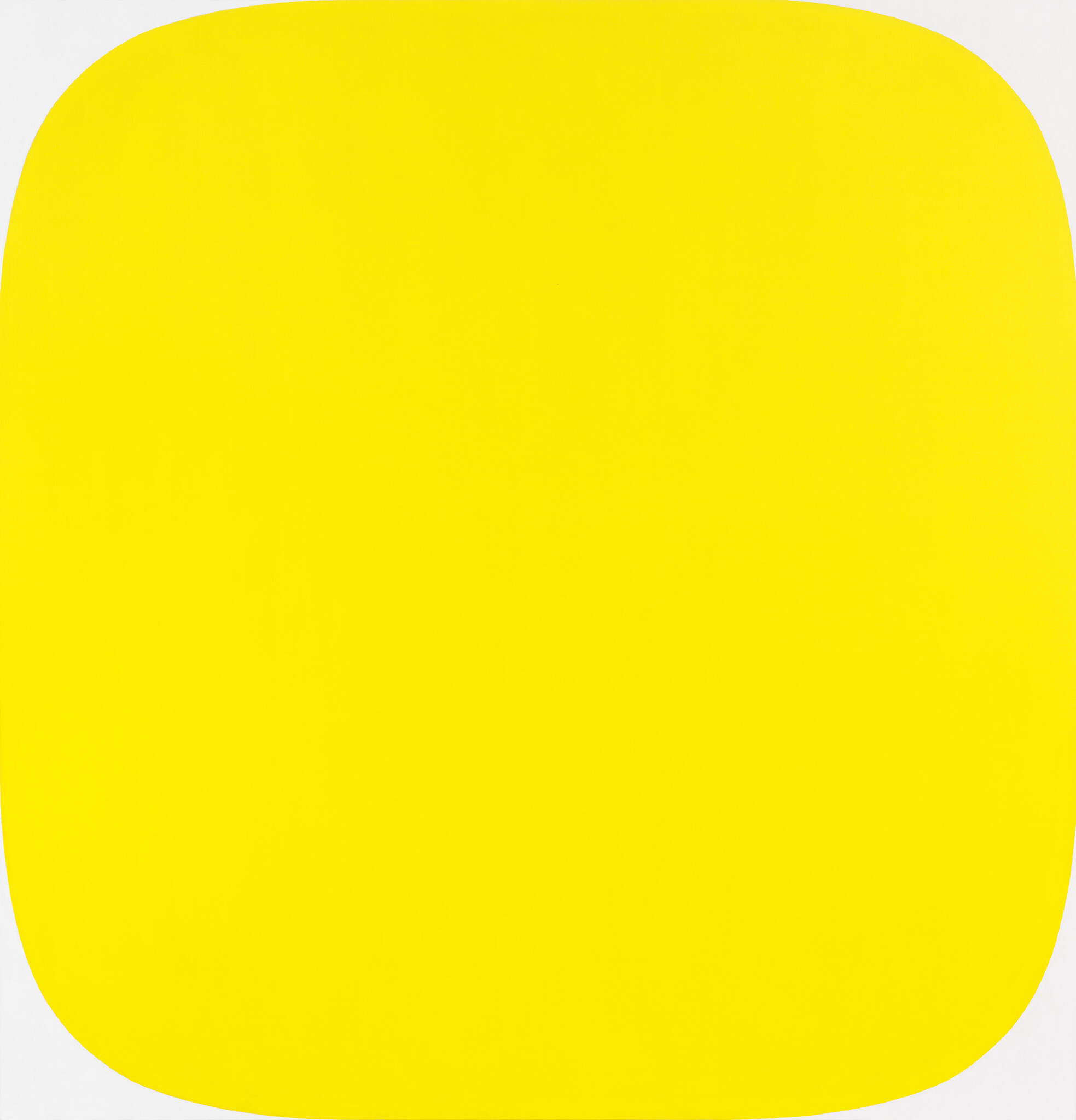 A large rounded yellow square fills most of the white background.