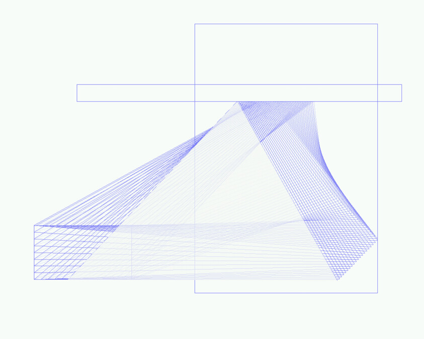 Blurry Java code snippet showing a for-loop, Math functions, and drawing commands.
