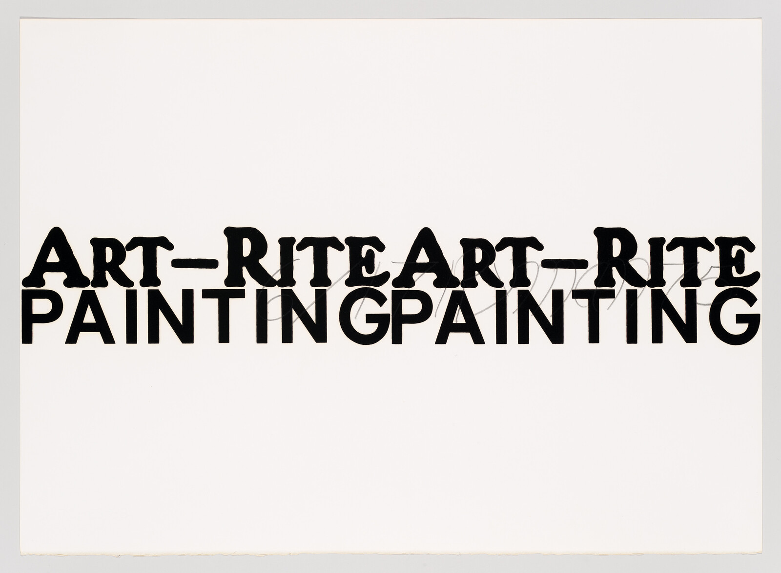 Bold black text repeating "Art‑Rite" above and "Painting" below across a white background.