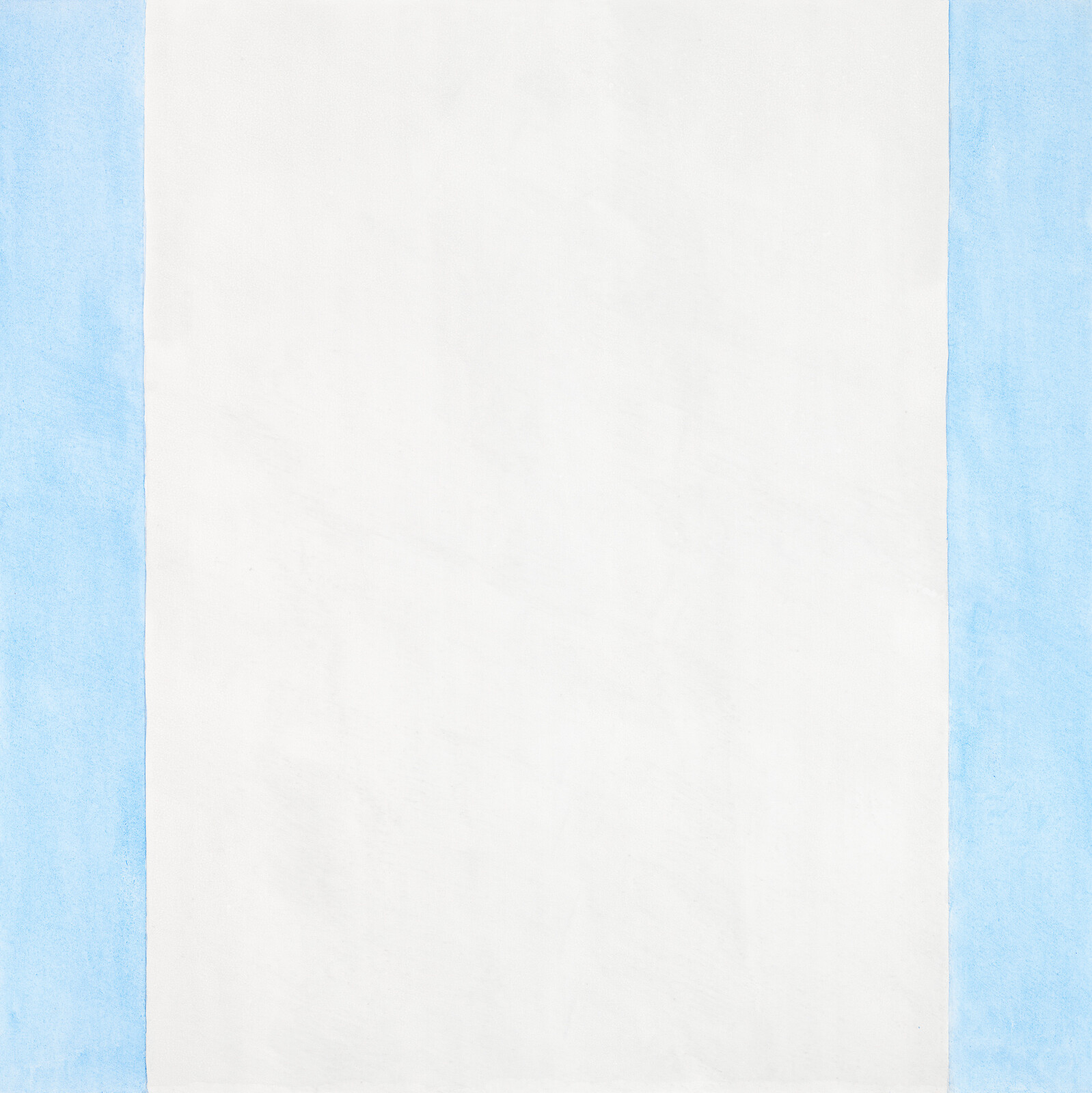 A blank white sheet bordered by pale blue vertical stripes on both sides.