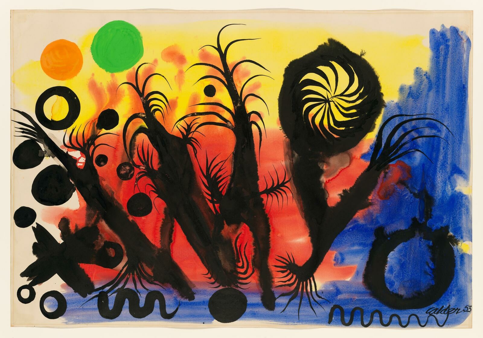 What materials did alexander calder use image