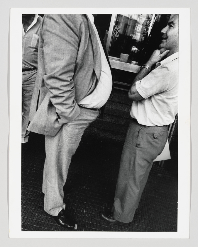 Leon Levinstein | Untitled (Fat man and skinny man) | Whitney Museum of ...