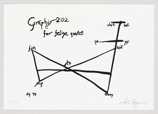 Hand-drawn black ink diagram with intersecting lines and a handwritten title at the top.