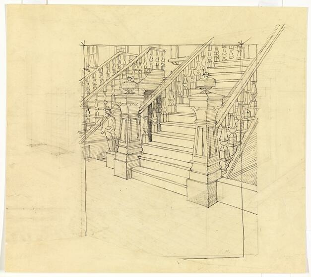 Reginald Marsh | Architectural Drawing for High Yaller | Whitney Museum ...