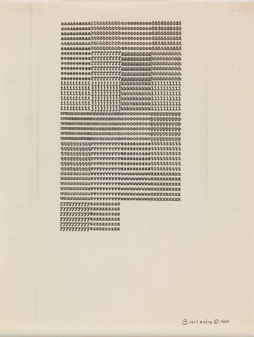 A dense block of repeated lowercase alphabet letters arranged in horizontal rows from a to z.