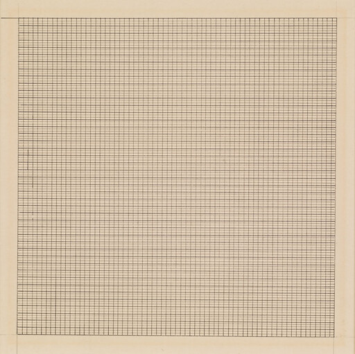 Blank square grid paper with thin black lines and wide beige margins.