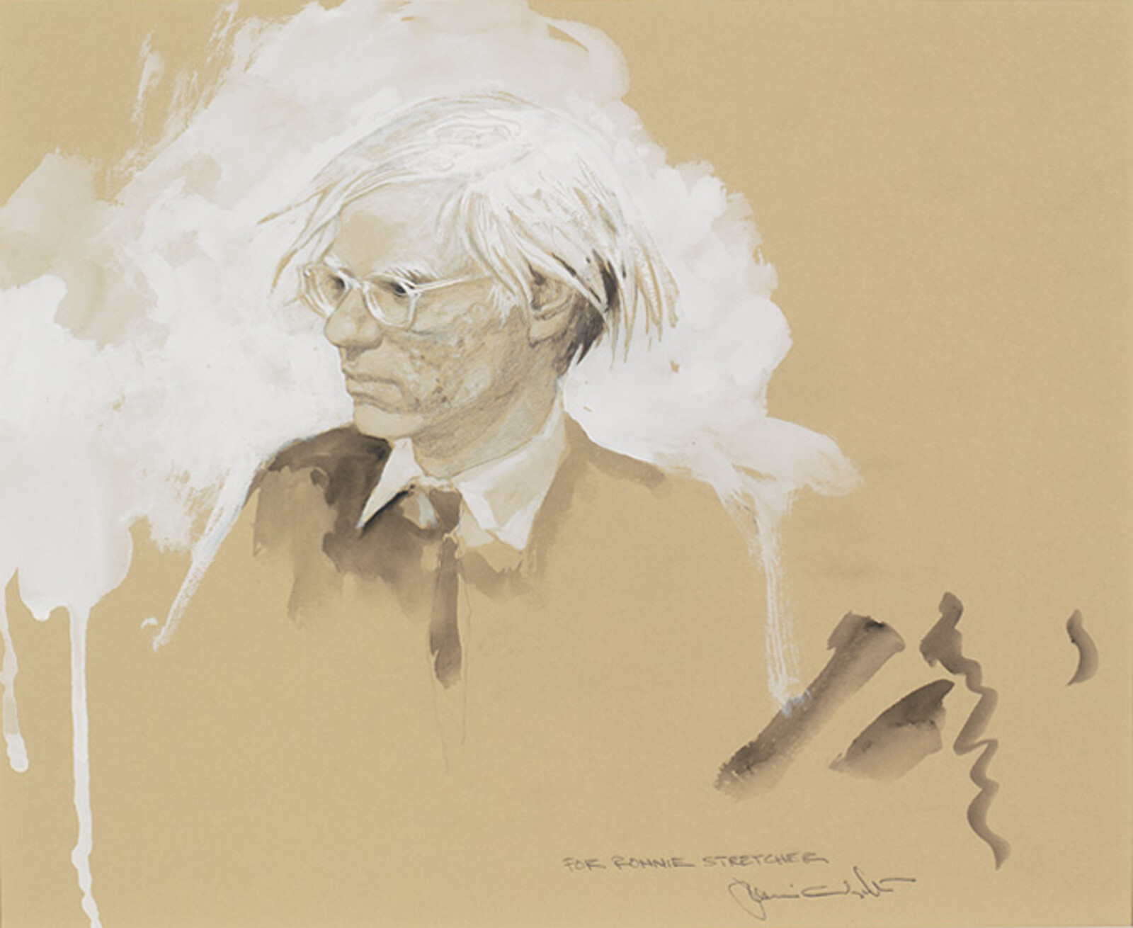 Jamie Wyeth | Portrait Study of Andy Warhol | Whitney Museum of American Art, image size:1600x1310