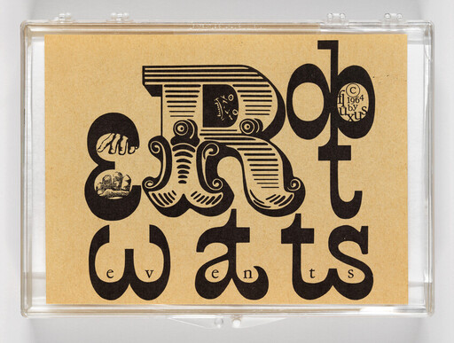 Cassette tape case with decorative brown cover reading stylized "Rob Watts" lettering.