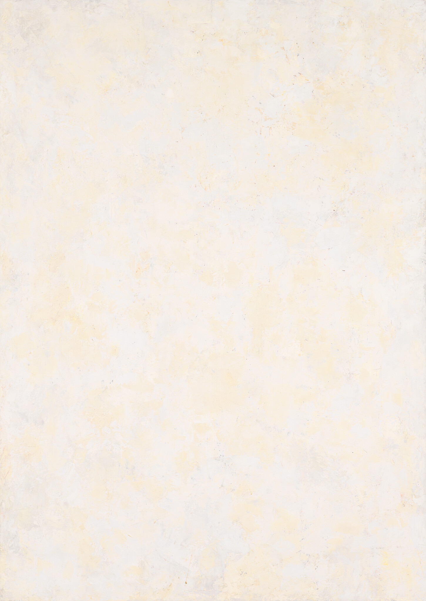 Pale textured off-white wall with subtle yellow and gray mottled paint.