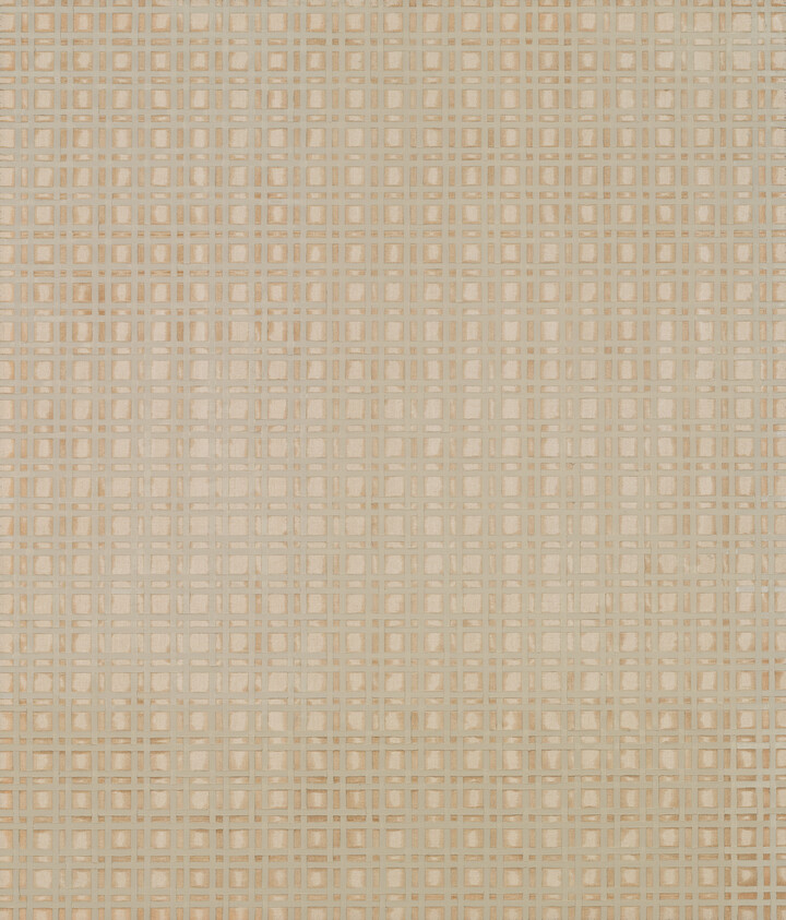 Beige woven grid pattern with repeating small square openings across the surface.