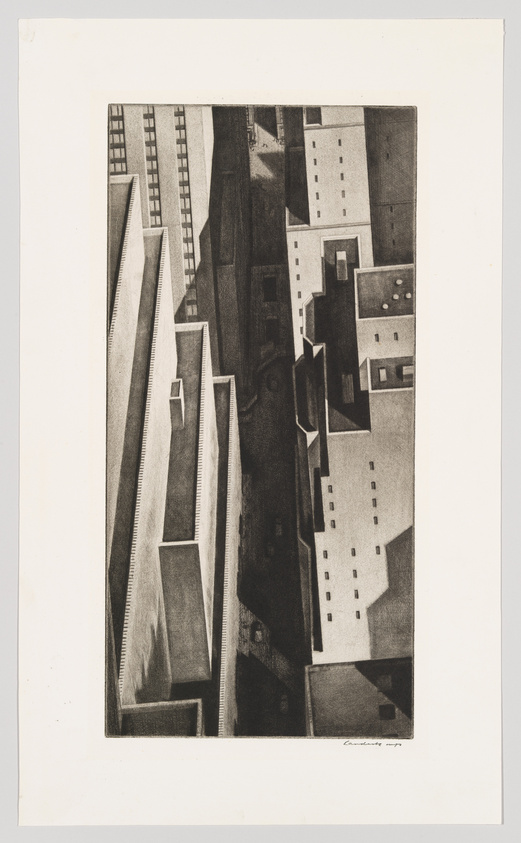 Armin Landeck | Manhattan Canyon | Whitney Museum of American Art