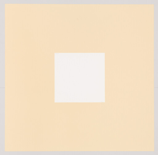 Large beige square with a centered smaller white square in the middle.