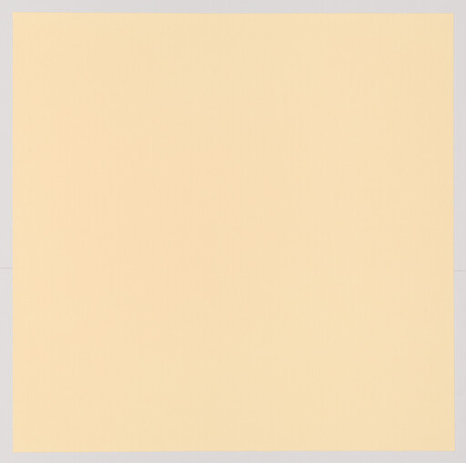 A large square sheet of light beige paper centered on a pale gray background.
