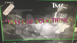 Two people sitting in a dim car interior with on-screen text "WAYS OF SOMETHING" and TMZ logo.