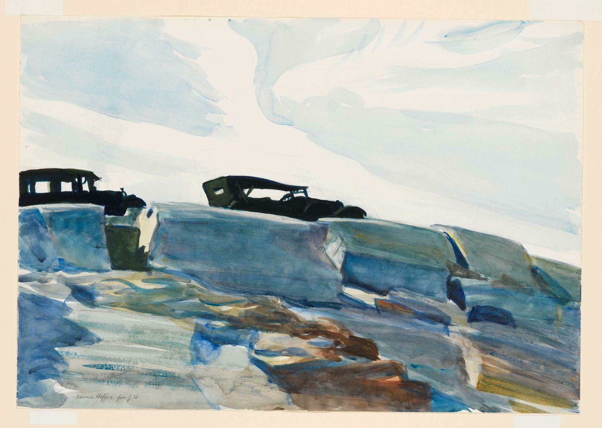 Edward Hopper | (Cars and Rocks) | Whitney Museum of ...