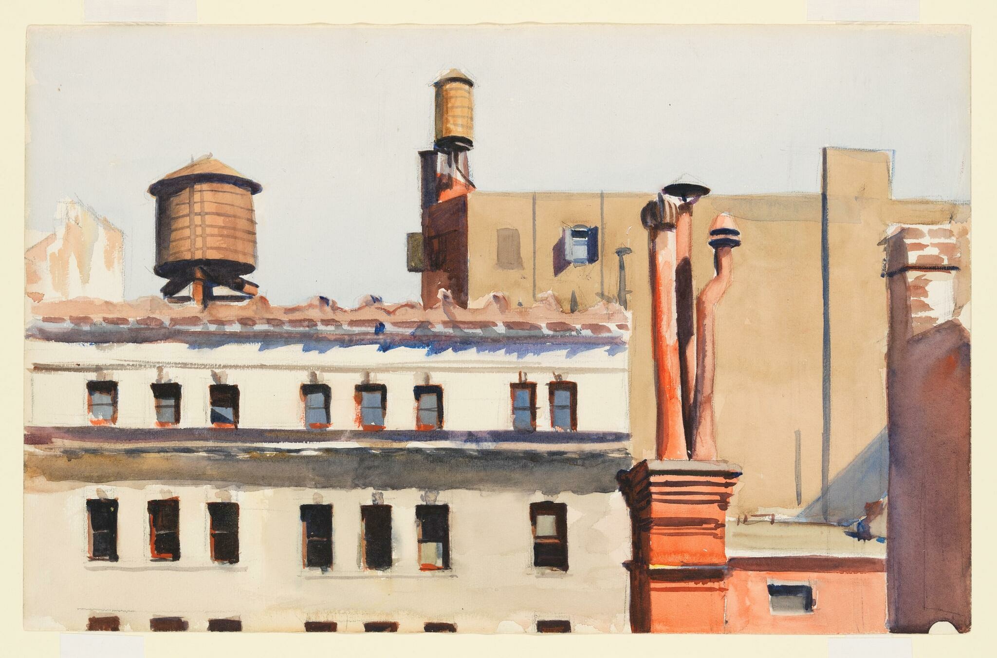 Edward Hopper | (Rooftops) | Whitney Museum of American Art