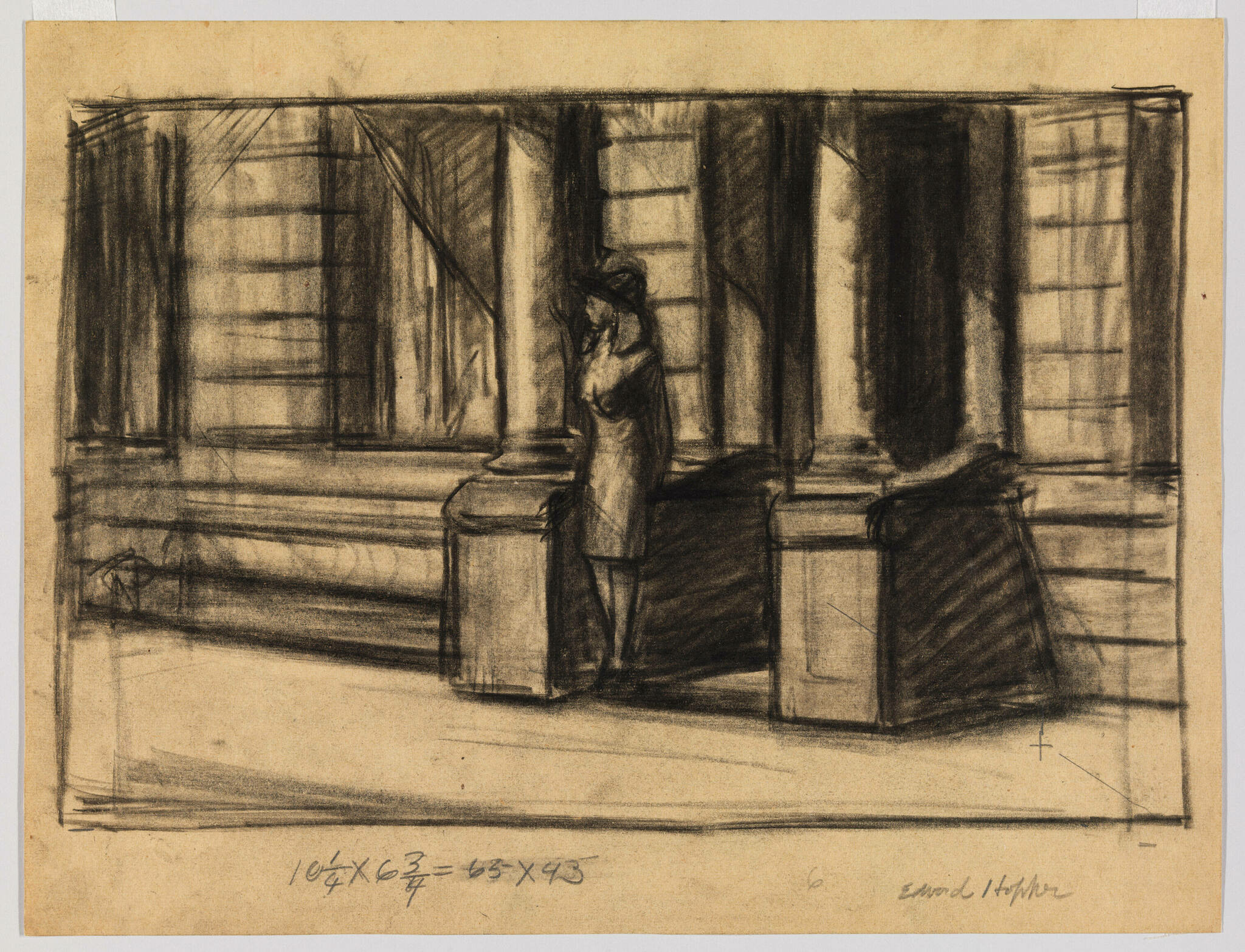 drawings Edward Hopper, Study for Summertime, 1943, Whitney Museum of American Art
