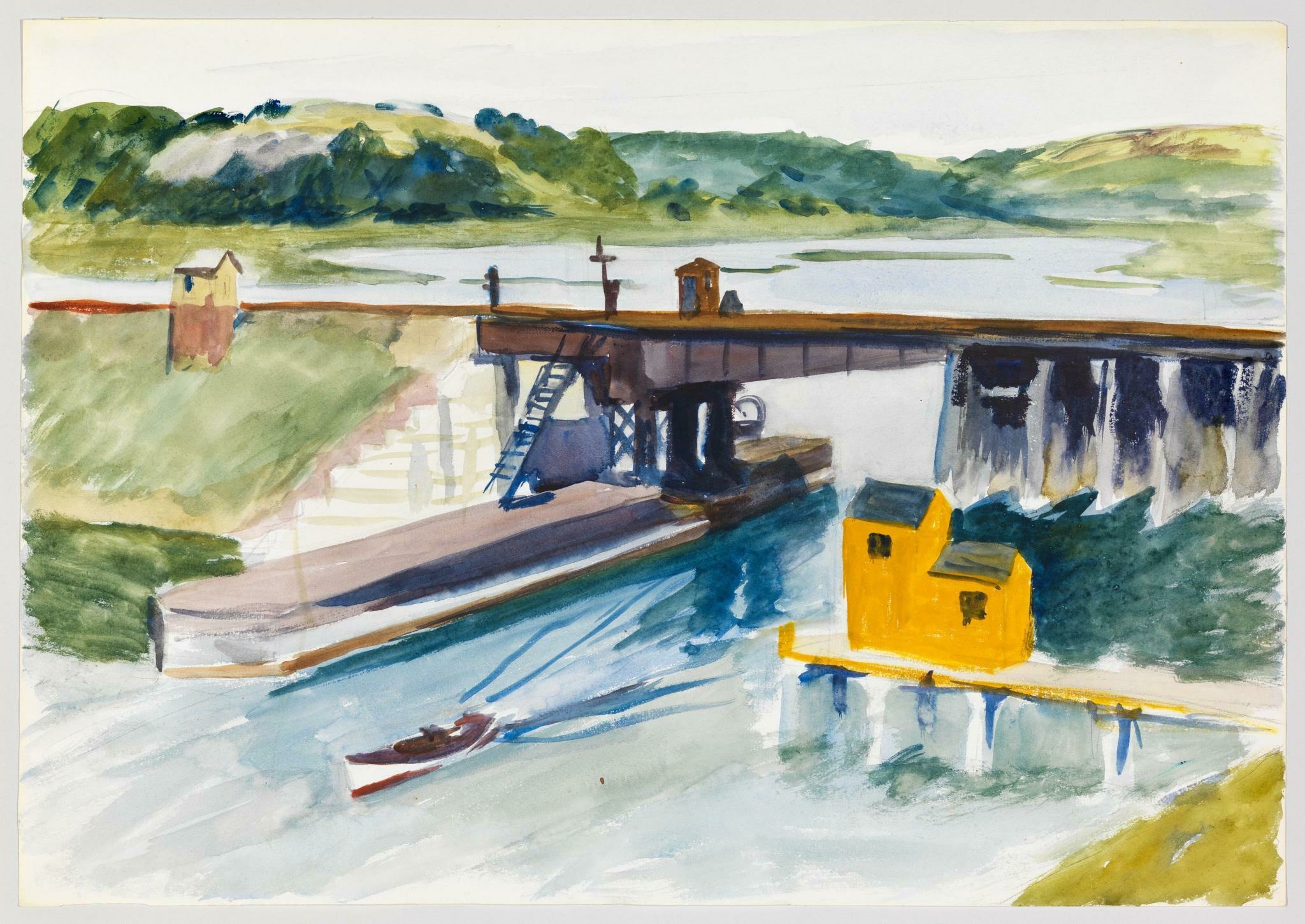 Edward Hopper | (Landscape with Bridge) | Whitney Museum ...