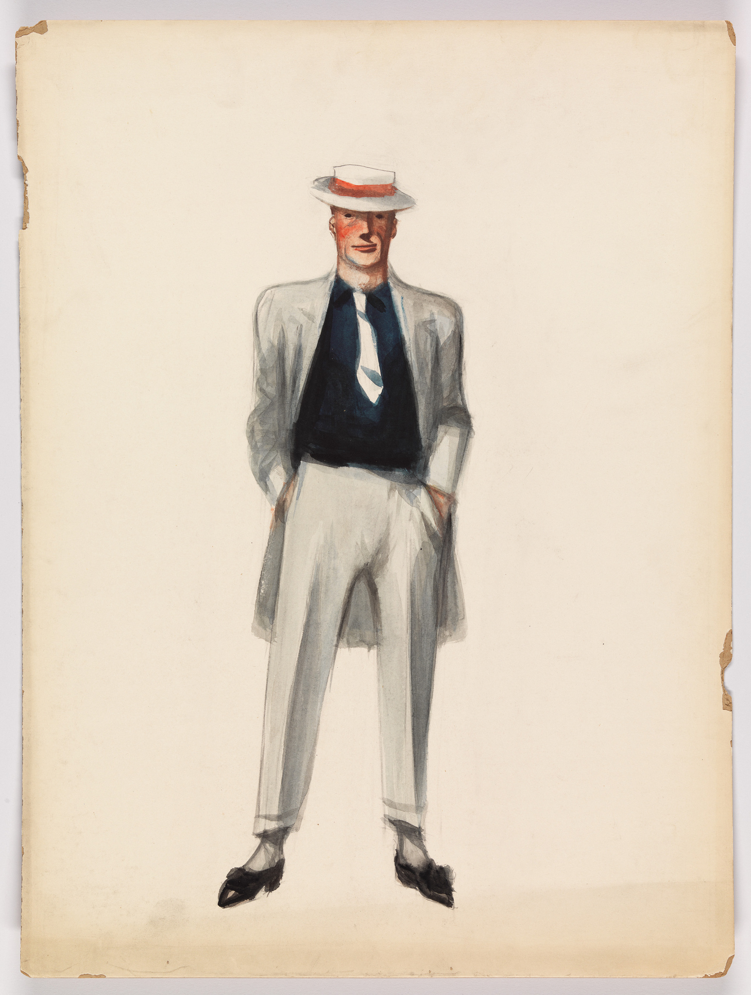 Edward Hopper | (Standing Man with Hands in Pockets) | Whitney Museum ...