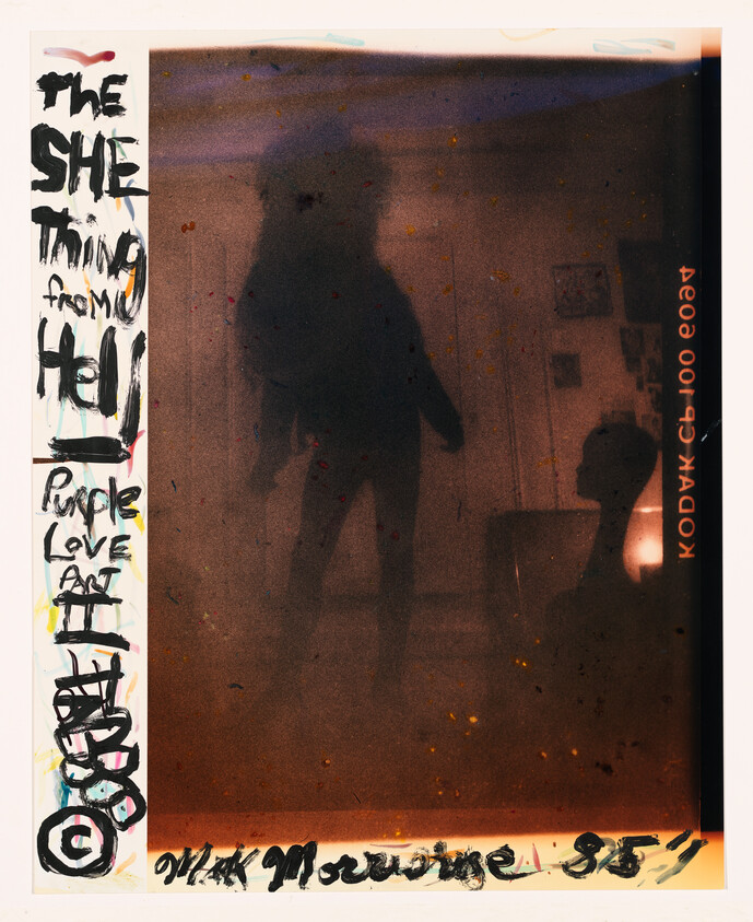 A shadowy figure appears to be floating in a dim room with a seated silhouette nearby.