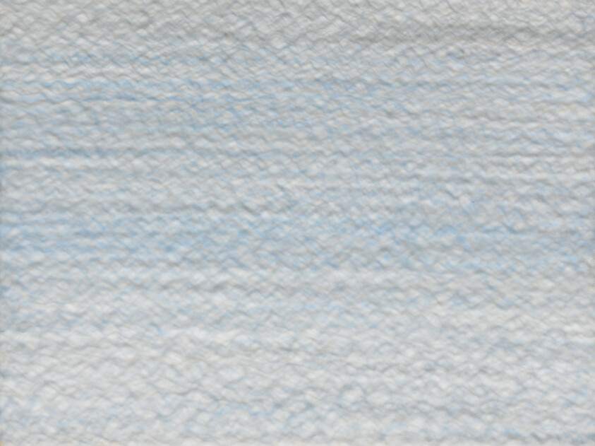 Close-up of white textured paper with subtle blue tint and rough, dimpled surface.