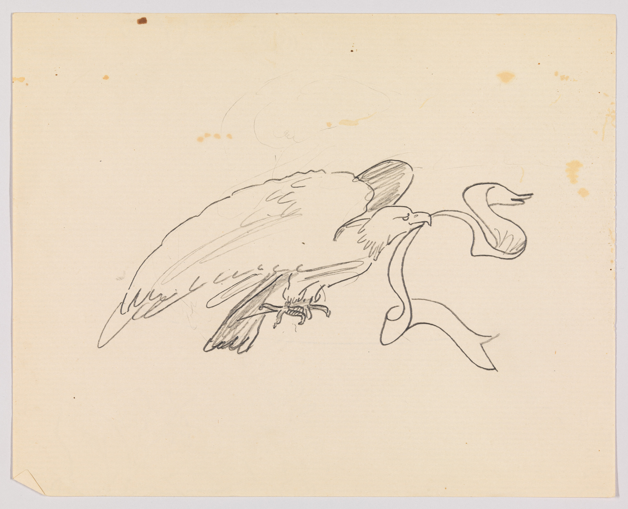 Edward Hopper | (Study of an Eagle with Garland) | Whitney Museum of ...