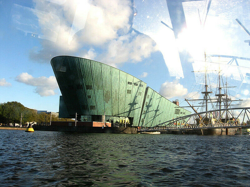 A waterfront museum in Amsterdam