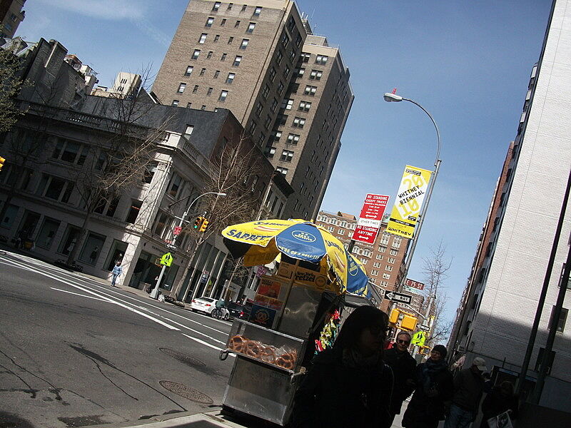 A food cart in New York
