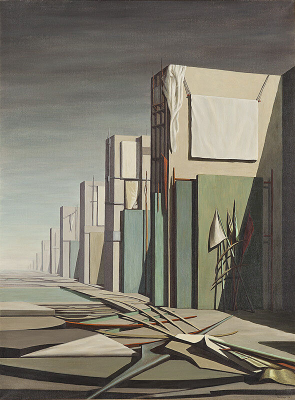 An artwork by Kay Sage entitled No Passing