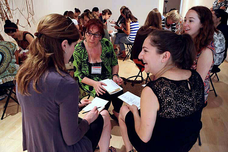 A workshop for teachers in the museum