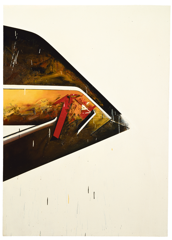 A painting of a corner.