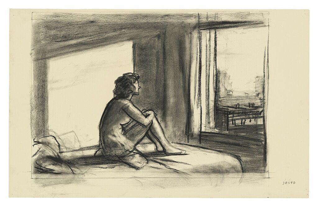 Edward Hopper, Studies for Morning Sun, 1952 Whitney Museum of