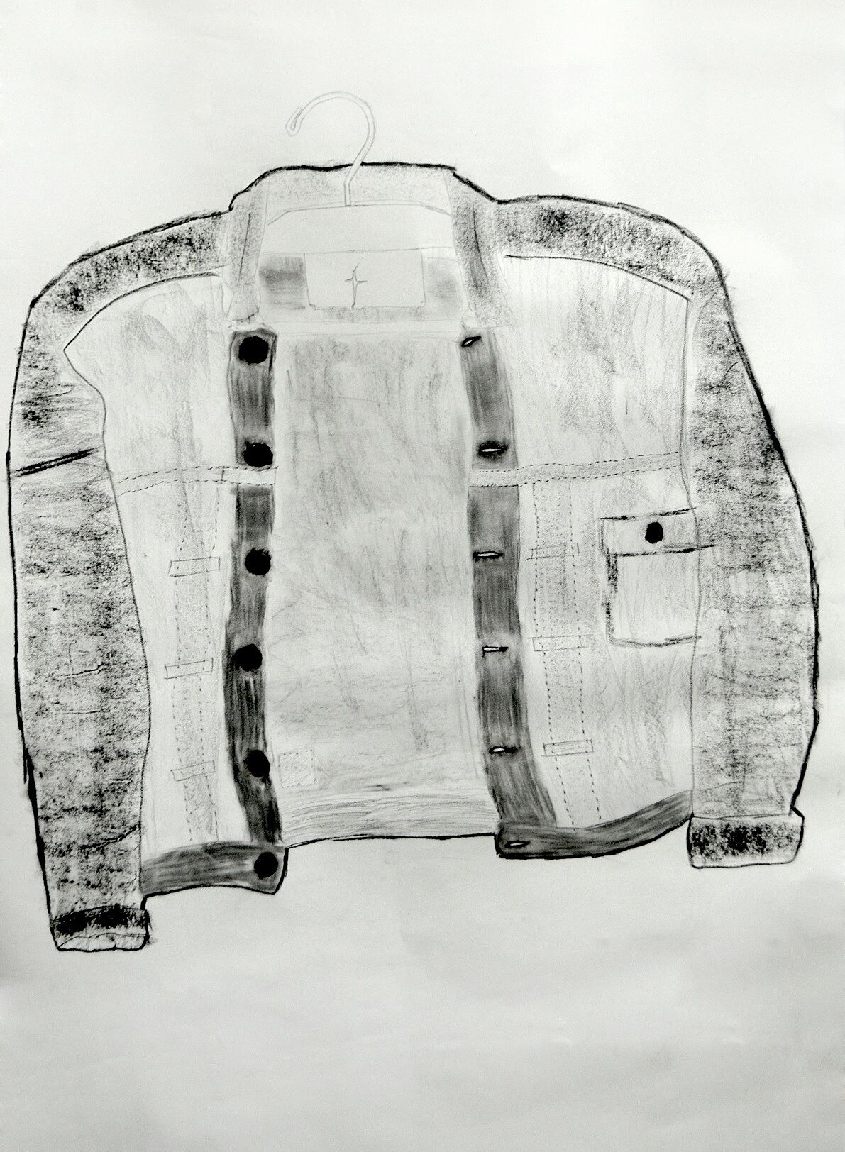 Arif’s charcoal jean jacket, May 2013.