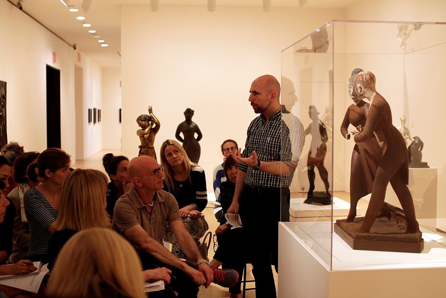 Training new guides at the Whitney Museum