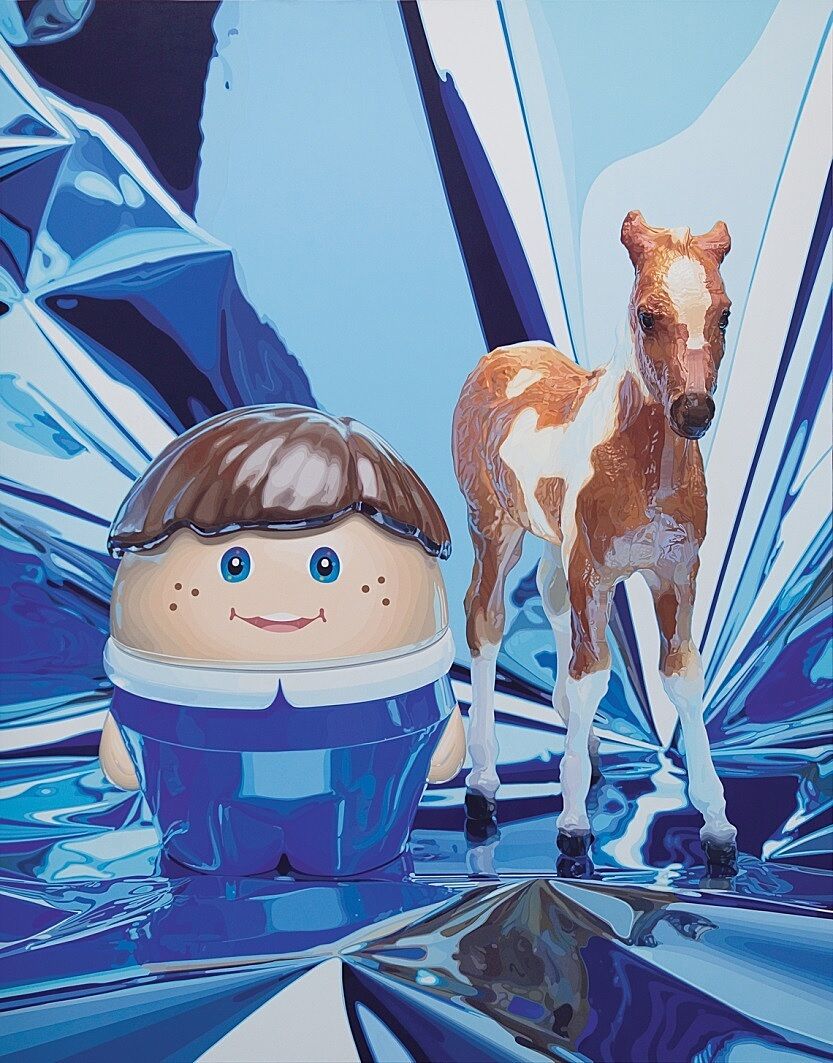 Oil painting by Jeff Koons