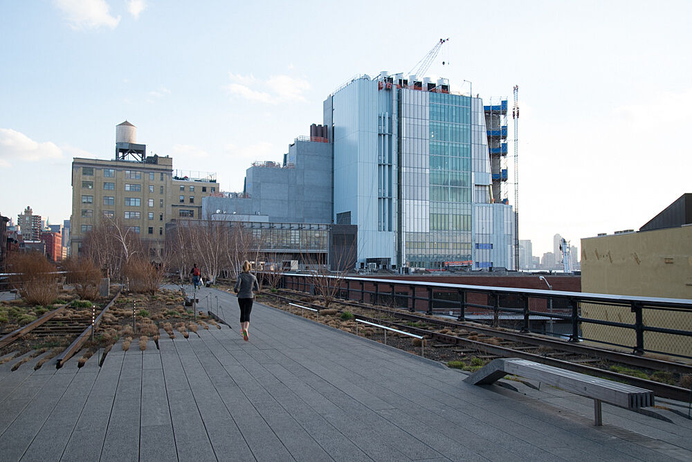 Looking at nearly completed building from high line.