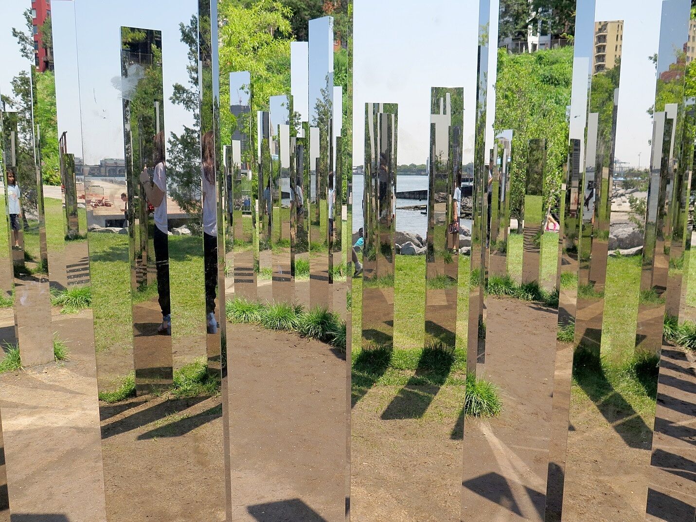reflection mirrors outdoor installation