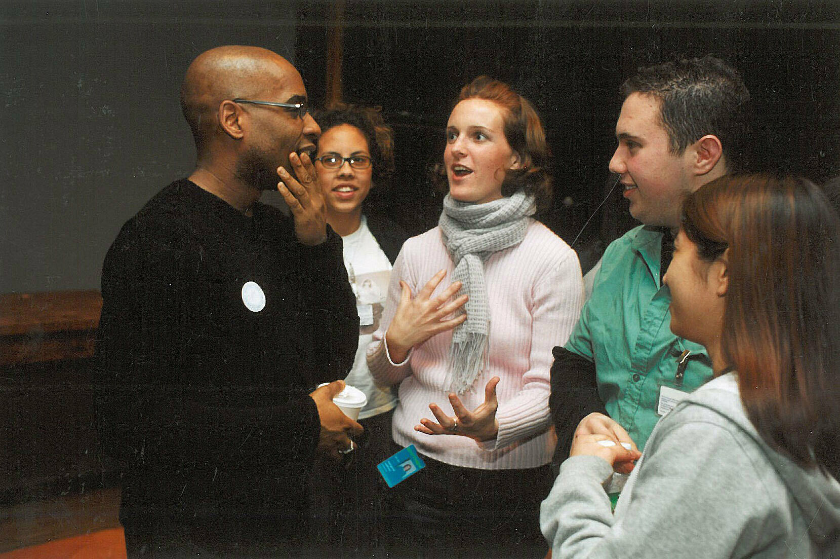 Teens participating in a discussion at the Whitney.