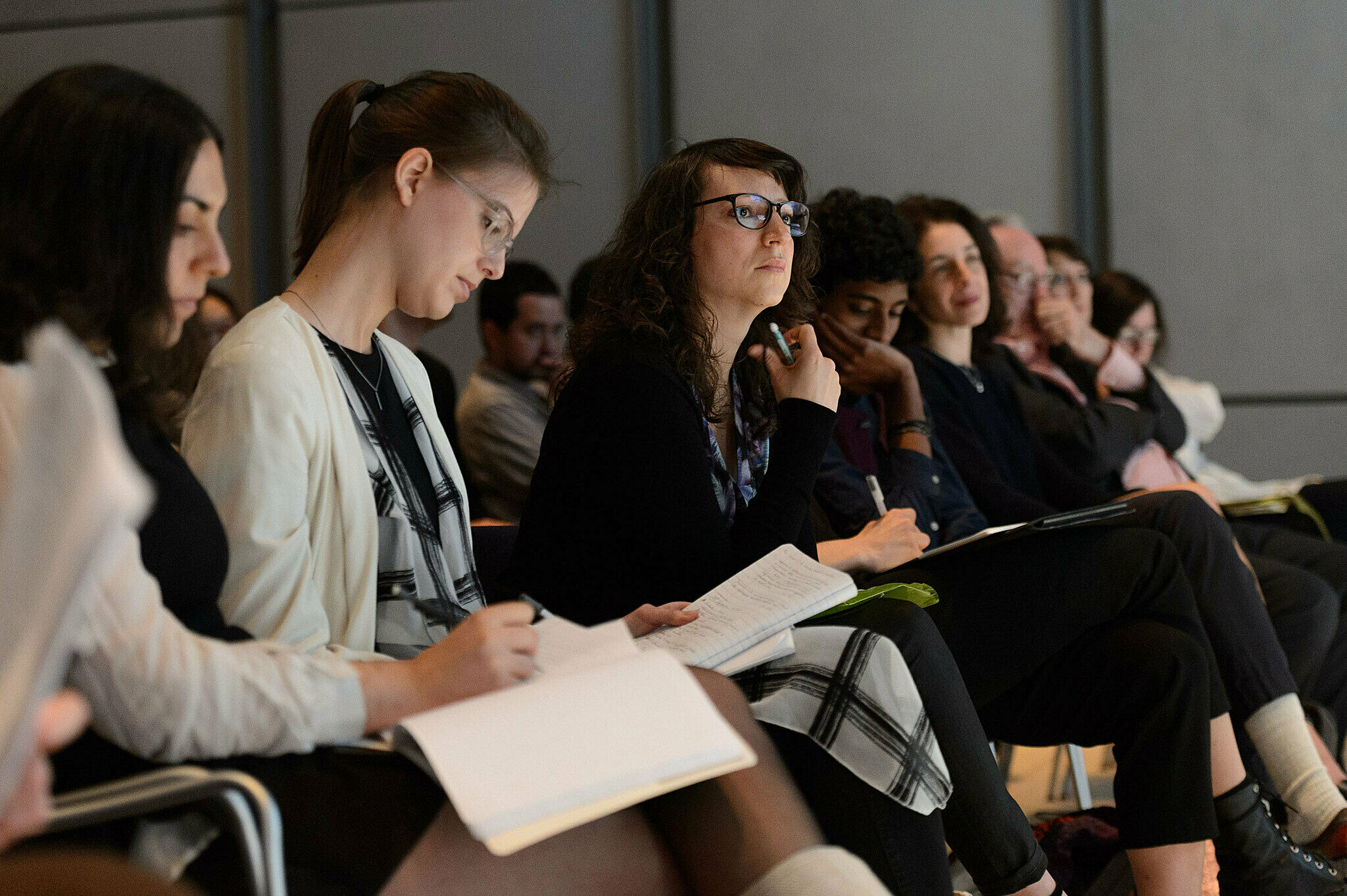 Participants in the 2015 ISP Symposium prepare for presentations