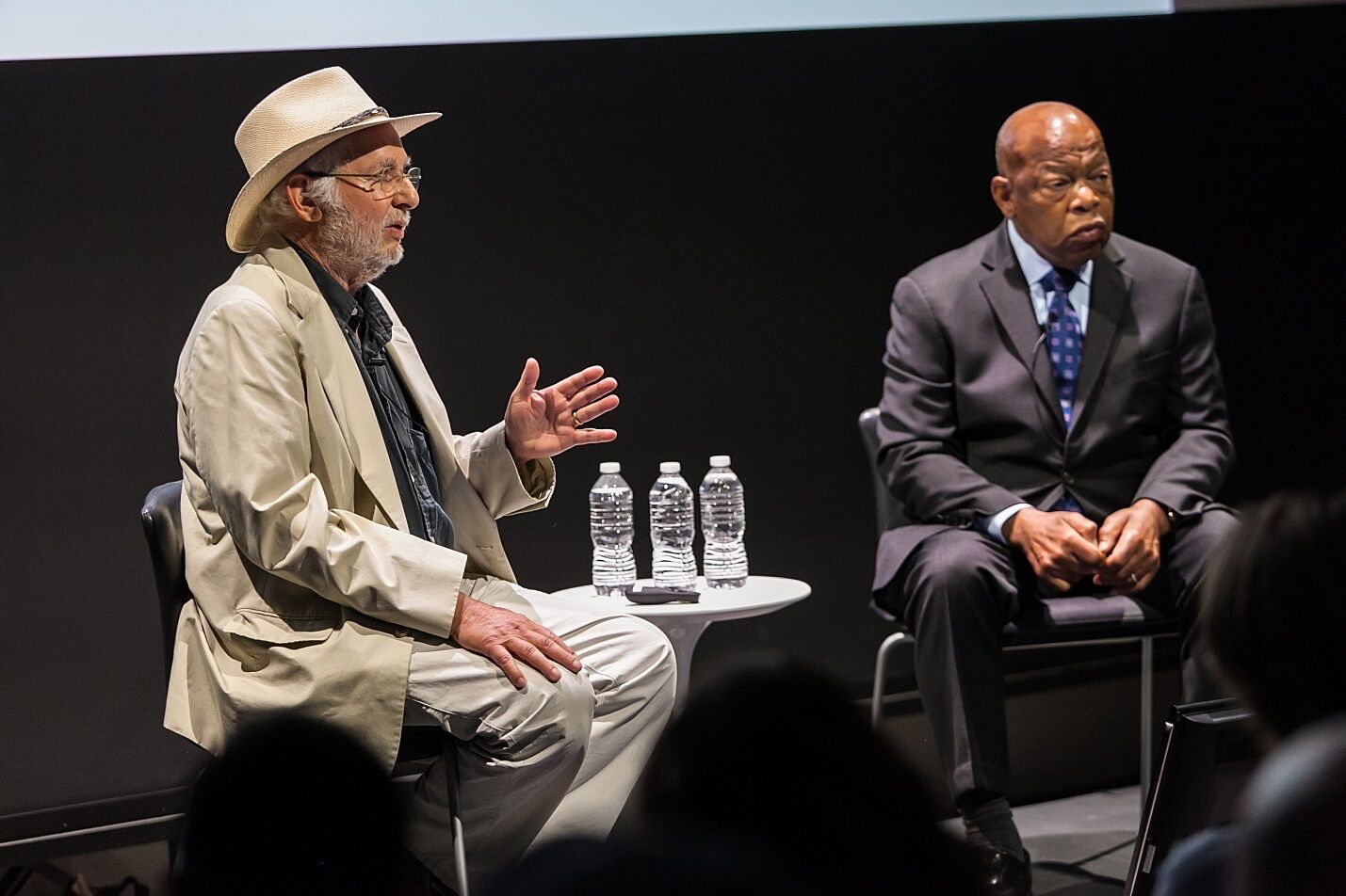 A public lecture at the Whitney with photographer Danny Lyon and Congressman John Lewis.