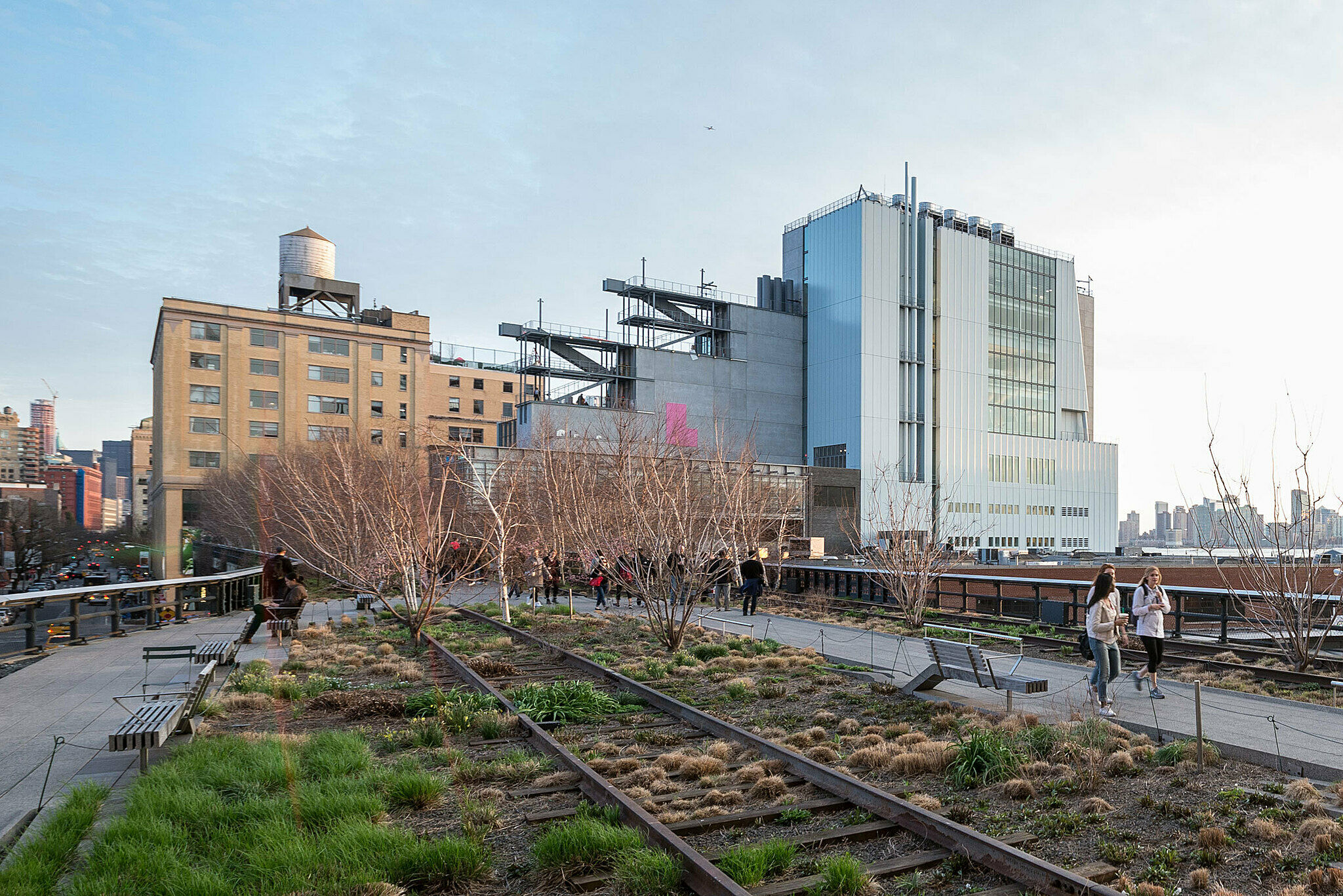 The Museum building viewed from the High Line