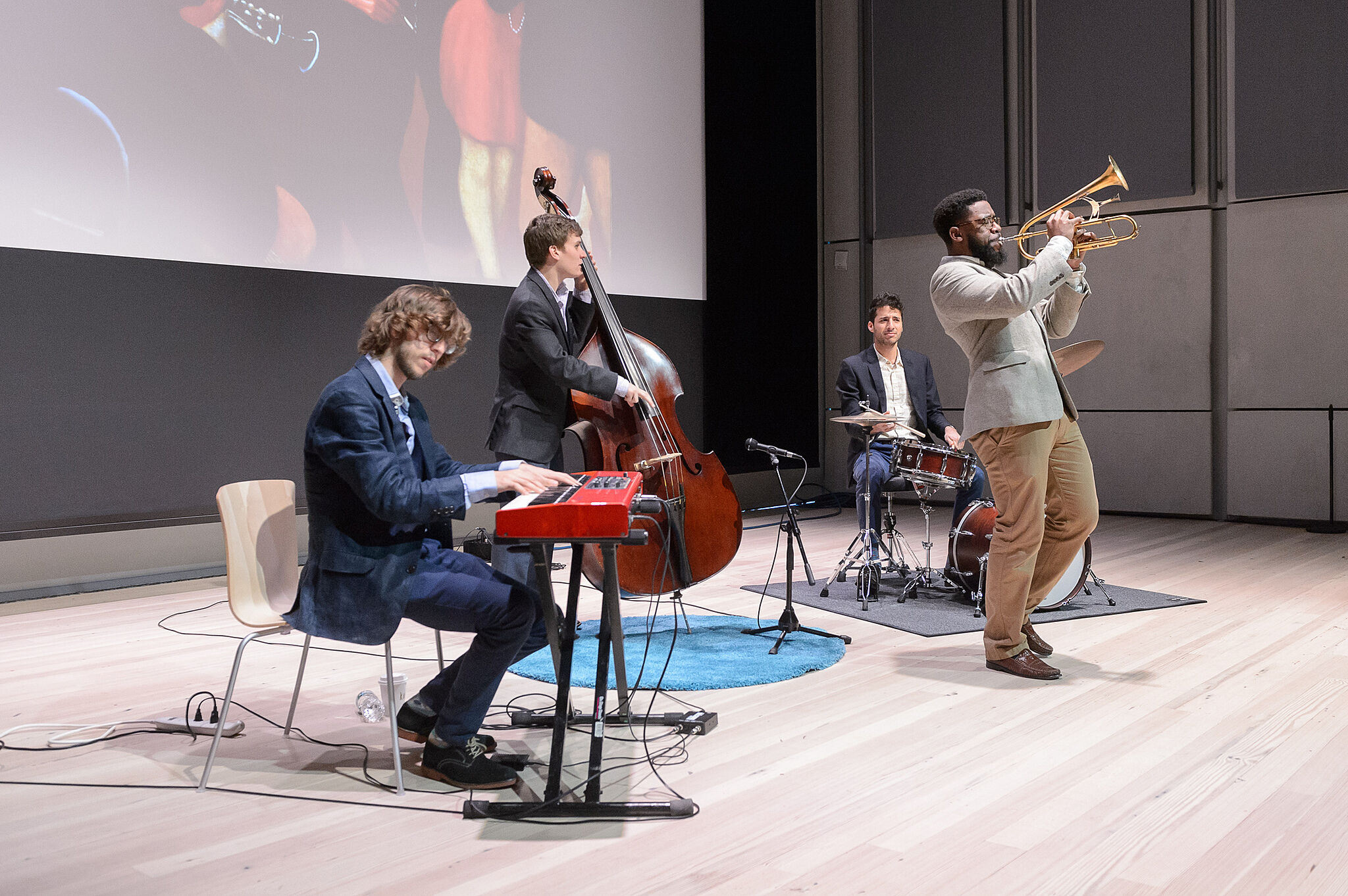 jazz musicians playing on stage