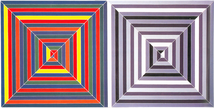 Two artworks by Frank Stella.