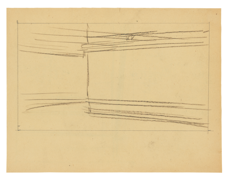 Sketches of the diner's dimensions.