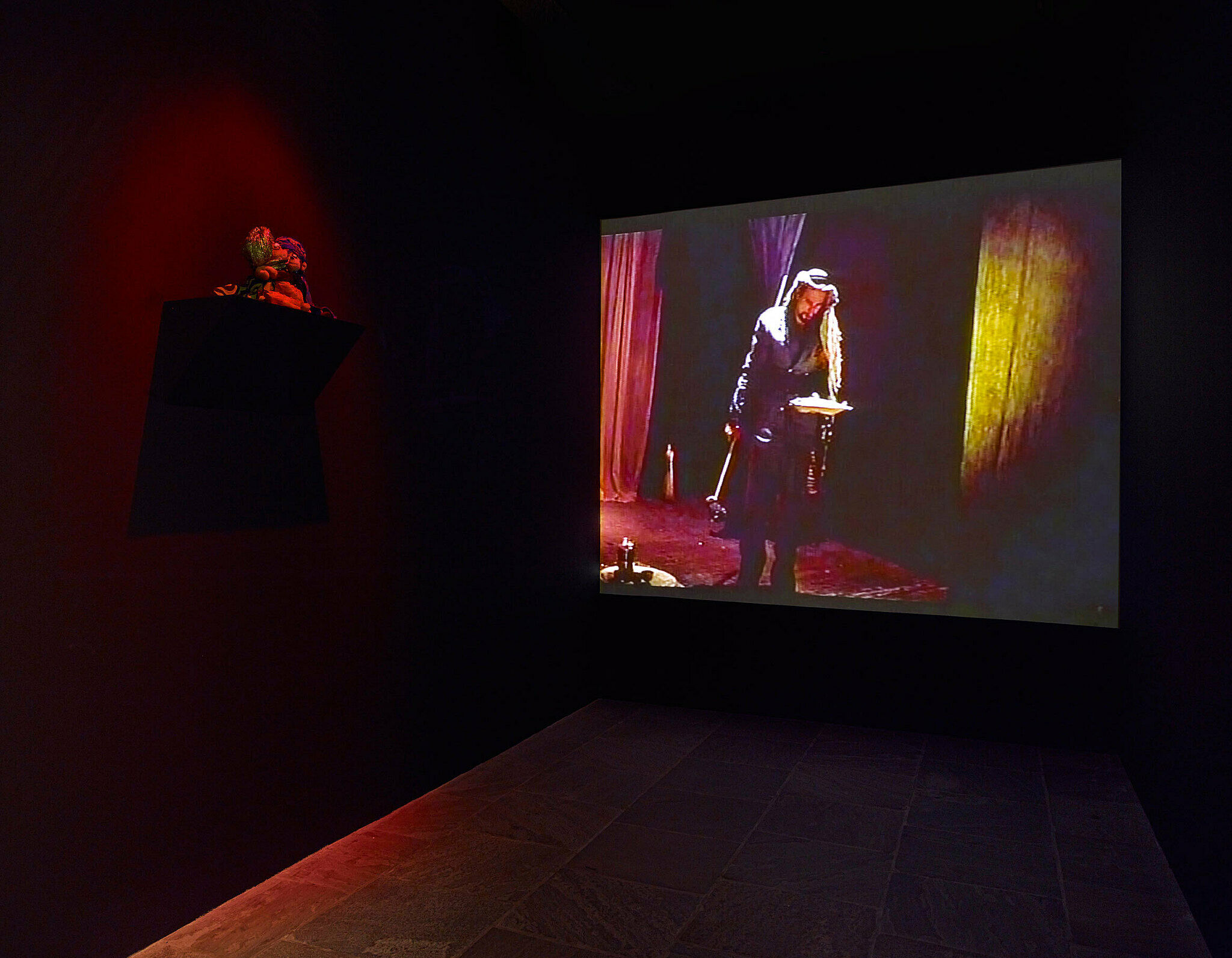 A video installation at the Whitney Museum.